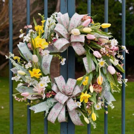 Couronne florale de printemps